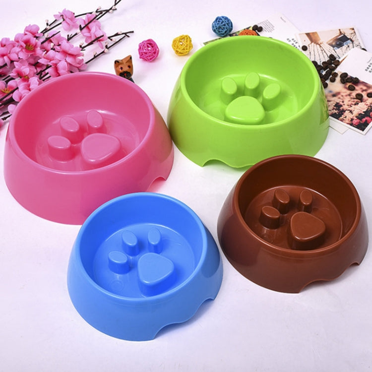 Anti-choking Pet Bowl Slow Food Dog Print Food Bowl, Size:22x17.5x7cm