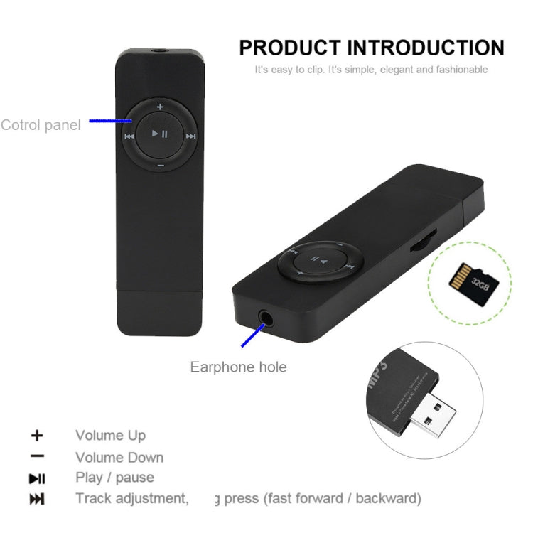 Fashionable Portable Long Sport Lossless Sound Music Media MP3 Player, Support Micro TF Card, Host Only, Memory Capacity:2GB