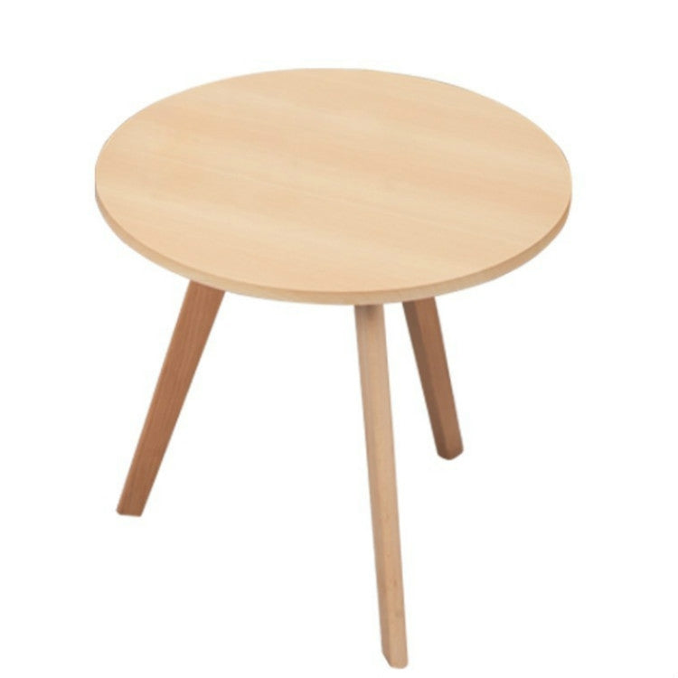 Small Apartment Small furniture Creative Leisure Solid Wood Balcony Coffee Tea Round Table, Size:Diameter: 40cm Height: 45cm