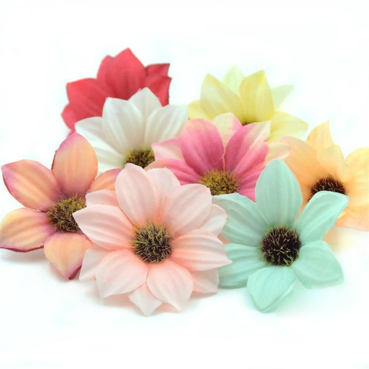 10 PCS 6cm Artificial Flower Home Party Decoration Wreath DIY Fake Flowers