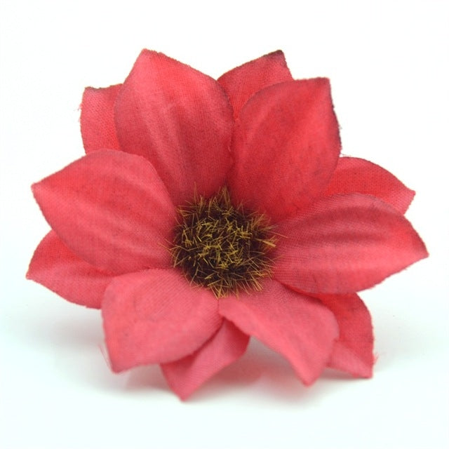 10 PCS 6cm Artificial Flower Home Party Decoration Wreath DIY Fake Flowers