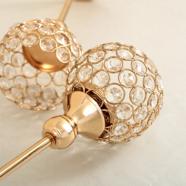 Creative Single Head Gold Crystal Candlestick Decoration Hotel Decoration Candle Holder Creative Crafts, Size:38cm