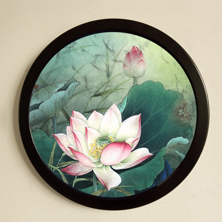 Hanging Wall  Mounted Round Photo Frame Creative Gifts  Home Decoration Wood-based Photo Frame Holder, Size:10 inch