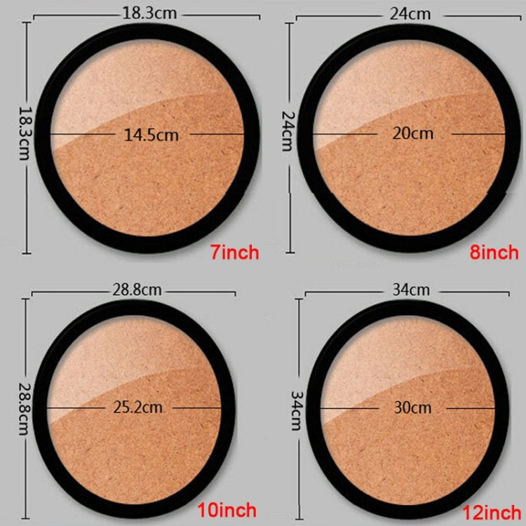 Hanging Wall  Mounted Round Photo Frame Creative Gifts  Home Decoration Wood-based Photo Frame Holder, Size:7 inch