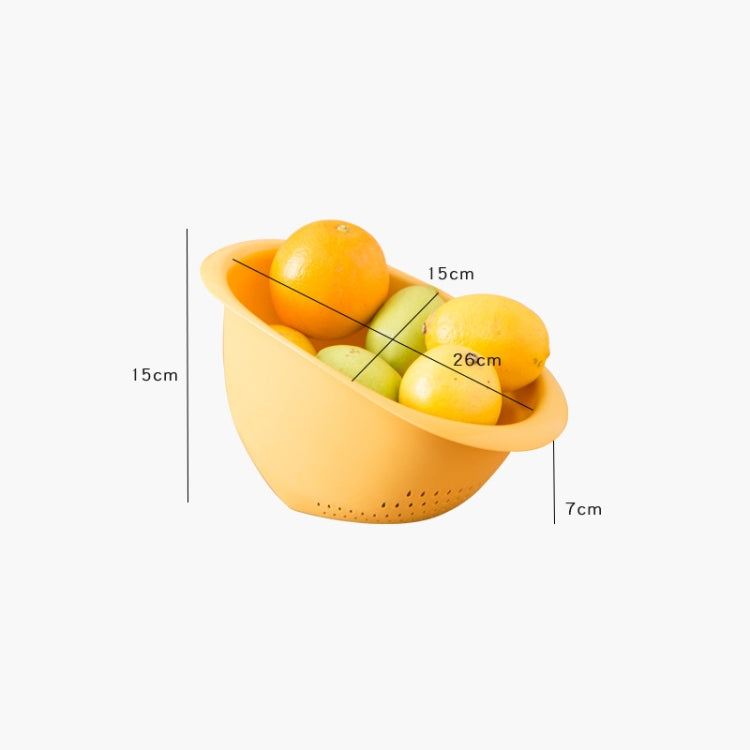 6 PCS Kitchen Drain Basket Household Washing Basket Rice Washing Plastic Fruit And Vegetable Basket Random Color Delivery