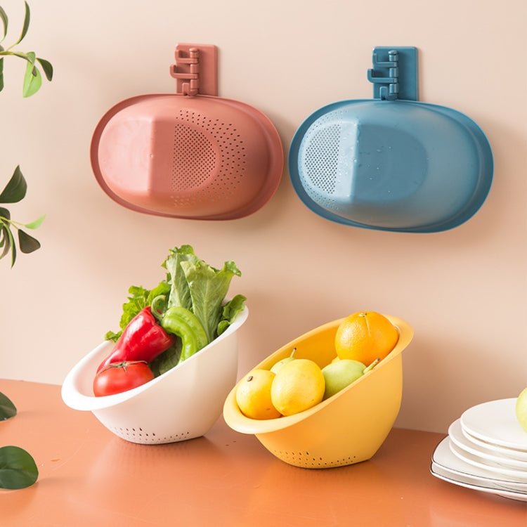 6 PCS Kitchen Drain Basket Household Washing Basket Rice Washing Plastic Fruit And Vegetable Basket Random Color Delivery