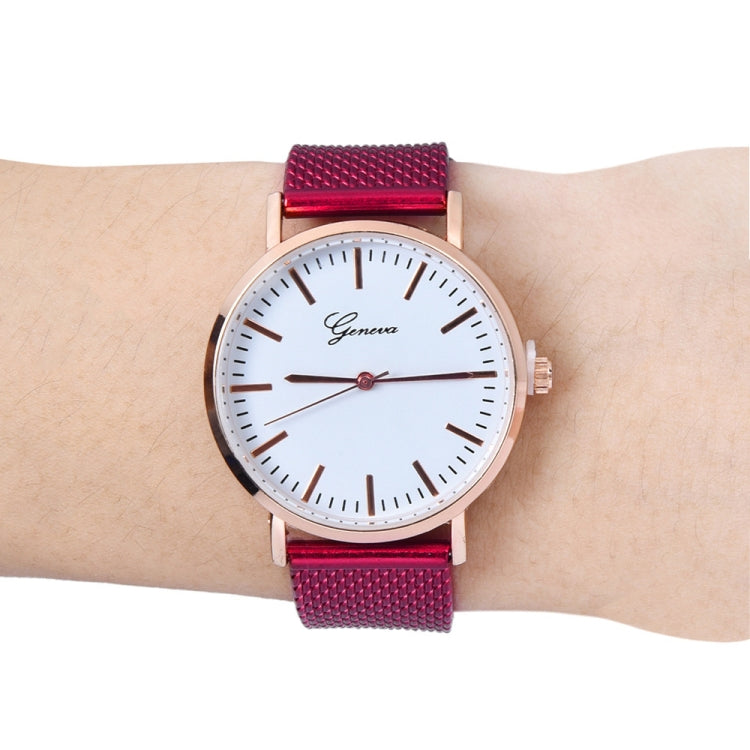 Quartz Silicone Wristband Watch for Women