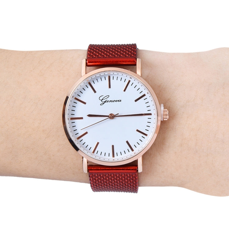 Quartz Silicone Wristband Watch for Women