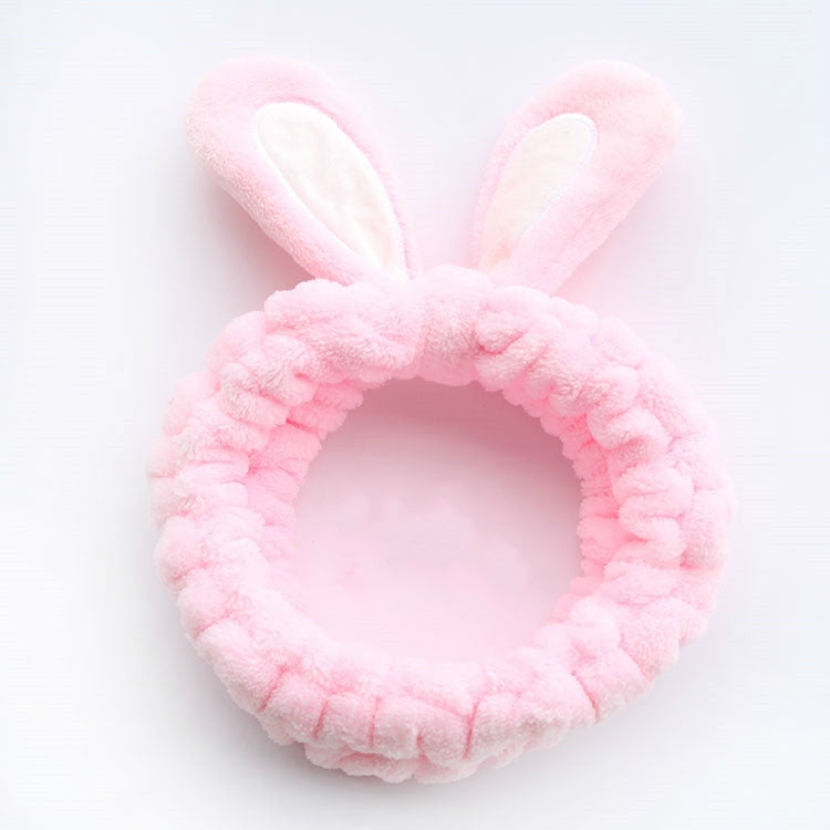 Cute Soft Rabbit Ears Women Hair Band Velvet CartoonHeadband Ornaments