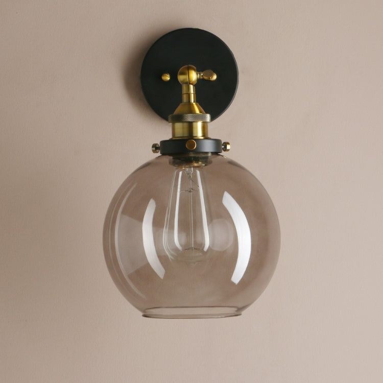 Modern Minimalist Creative Bedside Lamp Study Personality Glass Cover Small Wall Lamp without Bulbs
