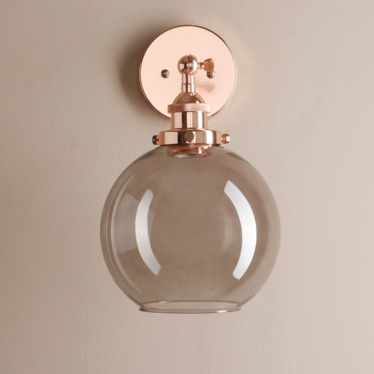 Modern Minimalist Creative Bedside Lamp Study Personality Glass Cover Small Wall Lamp without Bulbs