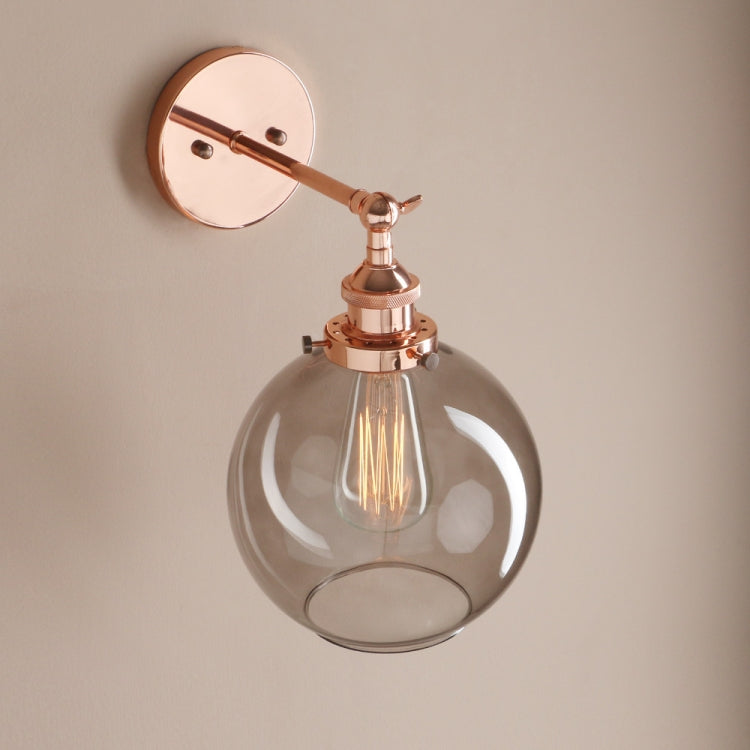 Modern Minimalist Creative Bedside Lamp Study Personality Glass Cover Small Wall Lamp without Bulbs