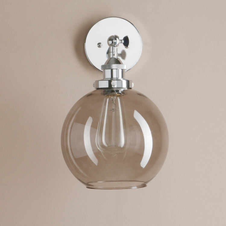 Modern Minimalist Creative Bedside Lamp Study Personality Glass Cover Small Wall Lamp without Bulbs