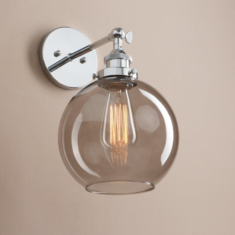 Modern Minimalist Creative Bedside Lamp Study Personality Glass Cover Small Wall Lamp without Bulbs