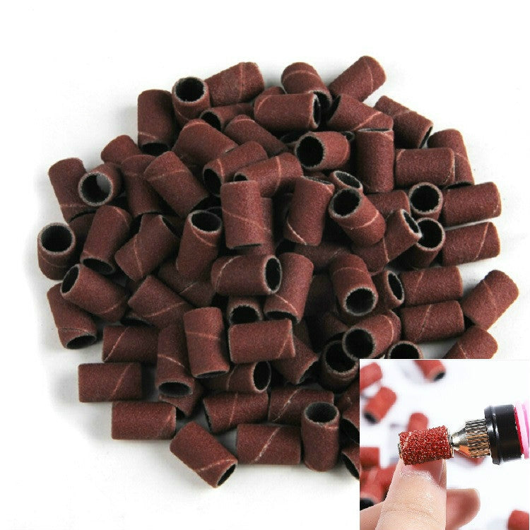 100 PCS Nail Art Electric Grinder Accessories Sandpaper Ring Sand Cloth Ring Grinding Ring, Size:120#