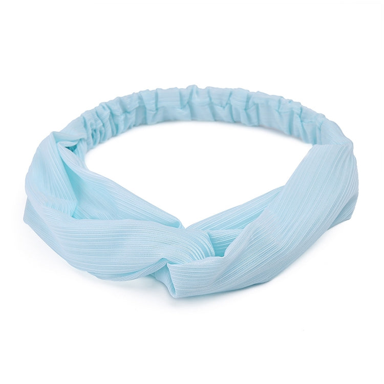 5 PCS Retro Floral Printed Ladies Classic Cross Hair Bands