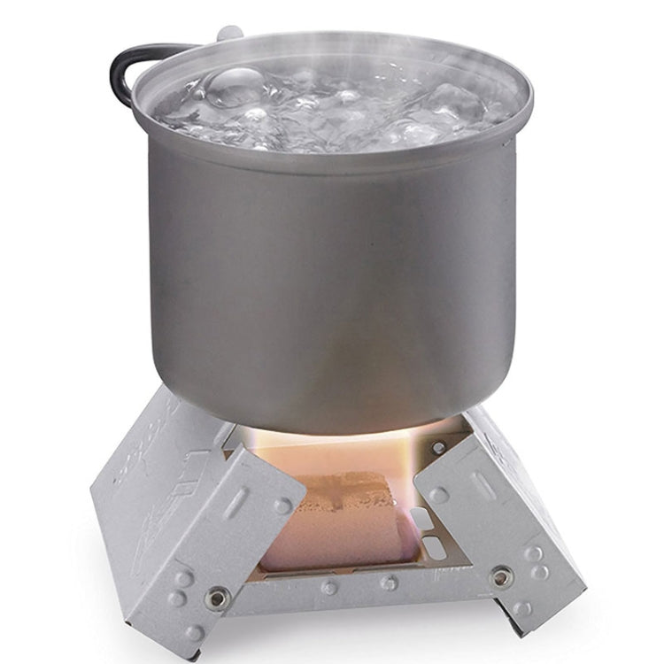Outdoor Camping Equipment Camping Stove Mini Folding Stove Stainless Steel Lightweight Stove