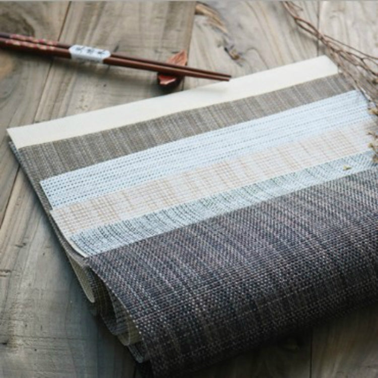 2 PCS Table Mat Rectangular PVC Bowl Plate Cup Pads Braided Heat Insulation Pad Kitchen Accessories