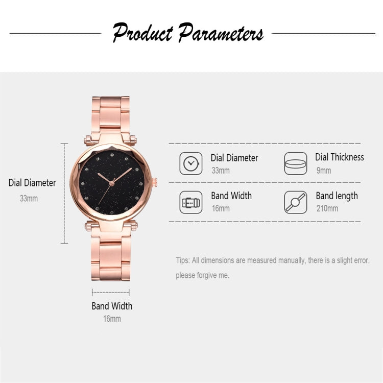 2 PCS Star Steel Strip Alloy Quartz Trend Watch(Silver)