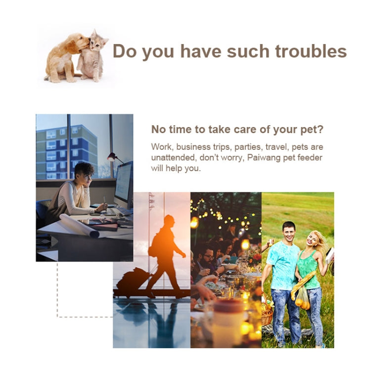 Pet Feed Wet Food Automatic Timing Feeder Cat can Soak in Water Dispenser