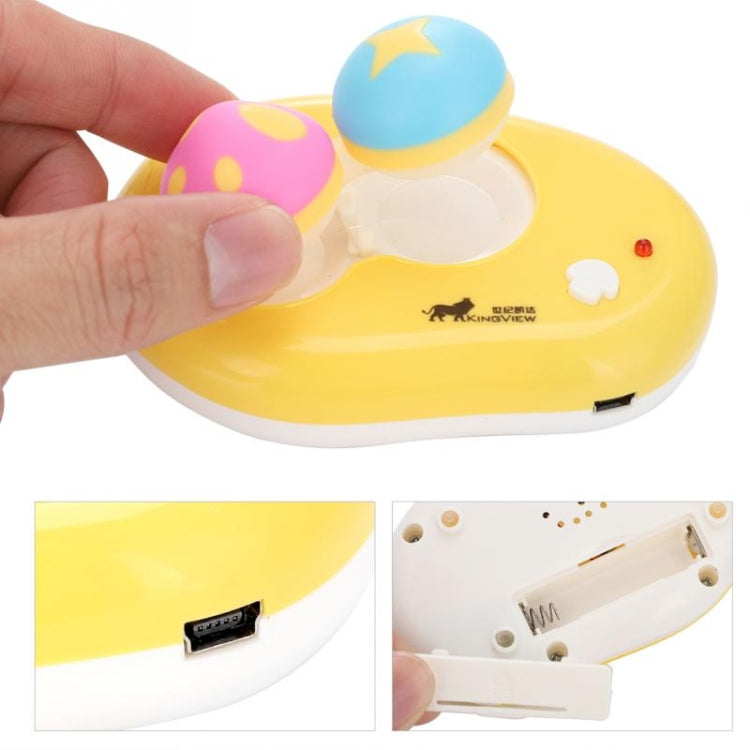 Electric Contact Lens Case Ultrasonic Washer Box Cute Mashroom Eyes Care Tools