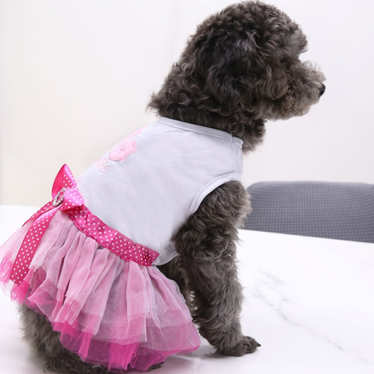Dog Clothes Dress Lace Princess Chihuahua Pet Clothing, Size:S
