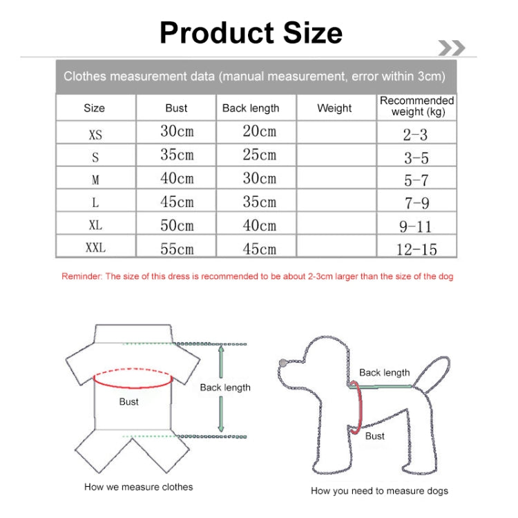 Dog Clothes Dress Lace Princess Chihuahua Pet Clothing, Size:L