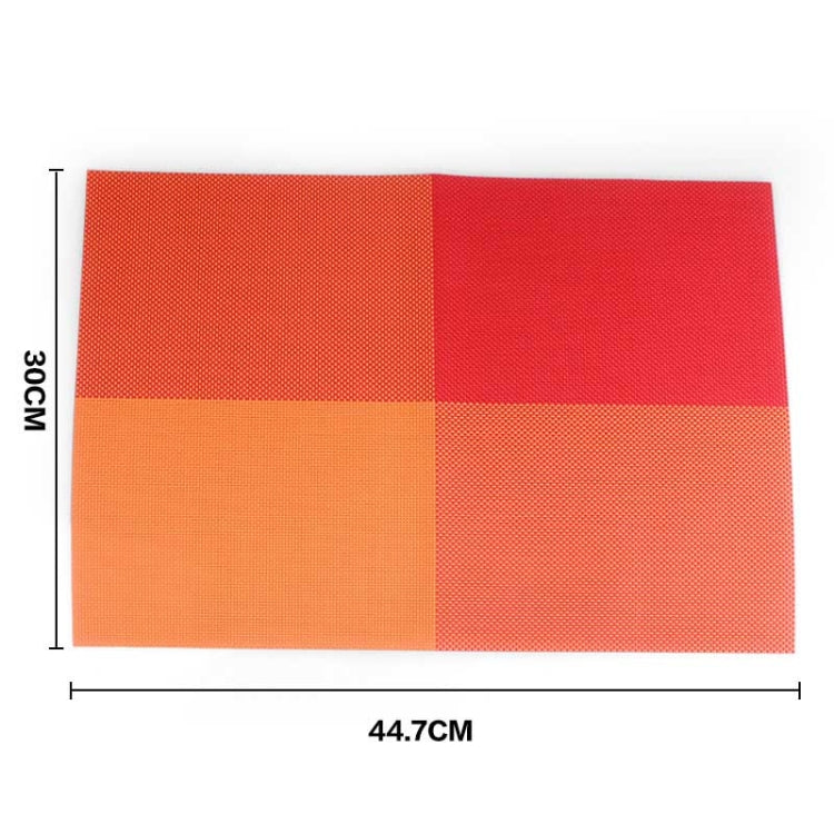 2 PCS PVC Dining Table Placemat Europe Style Kitchen Tool Tableware Pad Coaster Coffee Tea Place Mat