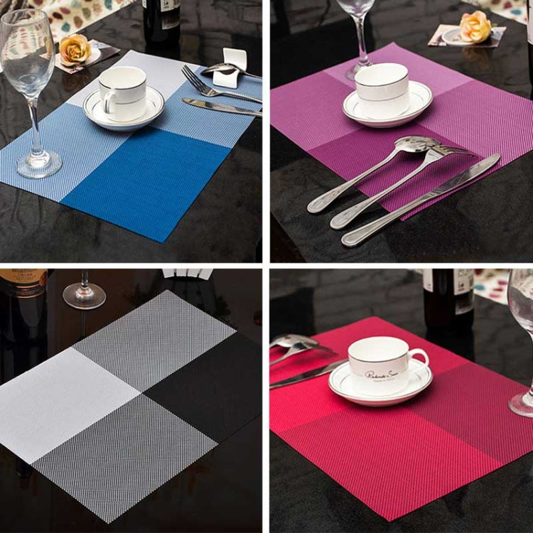 2 PCS PVC Dining Table Placemat Europe Style Kitchen Tool Tableware Pad Coaster Coffee Tea Place Mat