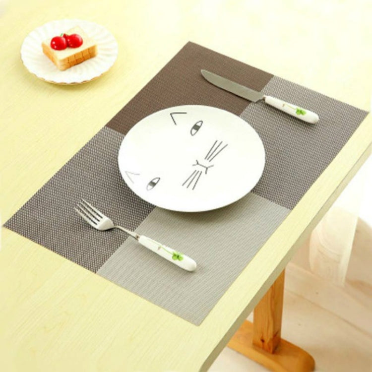 2 PCS PVC Dining Table Placemat Europe Style Kitchen Tool Tableware Pad Coaster Coffee Tea Place Mat