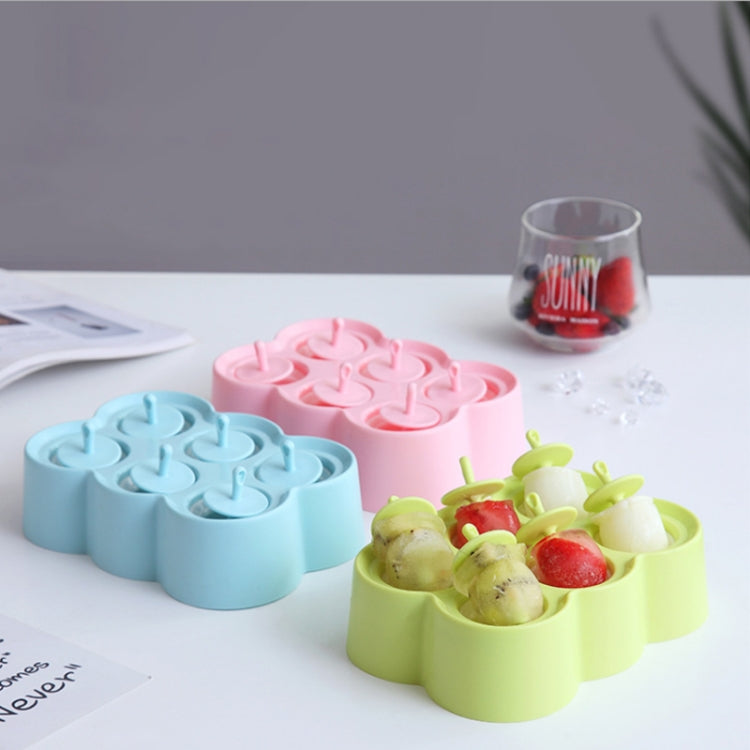 Mini DIY Creative Popsicle Mould Environmentally Friendly Silicone Ice Cube Ice Cream Mould, Style:Triangle
