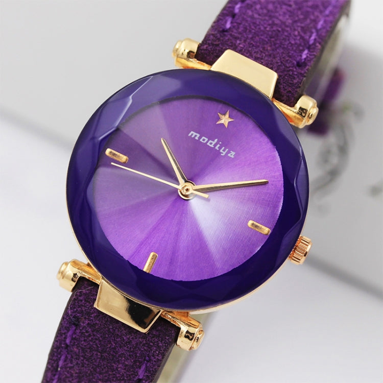 MODIYA PD387 Fluffed Strap Starry Sky Quartz Watch for Women
