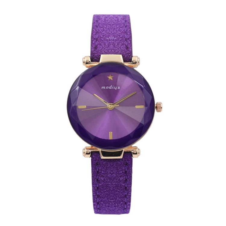 MODIYA PD387 Fluffed Strap Starry Sky Quartz Watch for Women