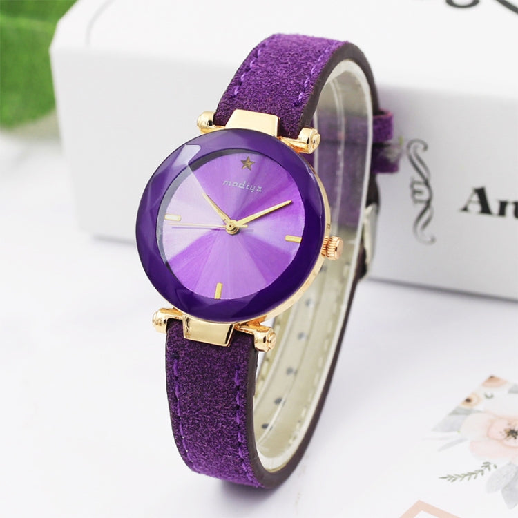 MODIYA PD387 Fluffed Strap Starry Sky Quartz Watch for Women