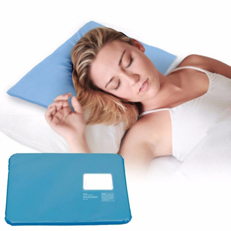 2 PCS Ice Pad Massager Therapy  Sleeping Aid Insert Chillow Pad Mat Muscle Relief Cooling Gel Pillow