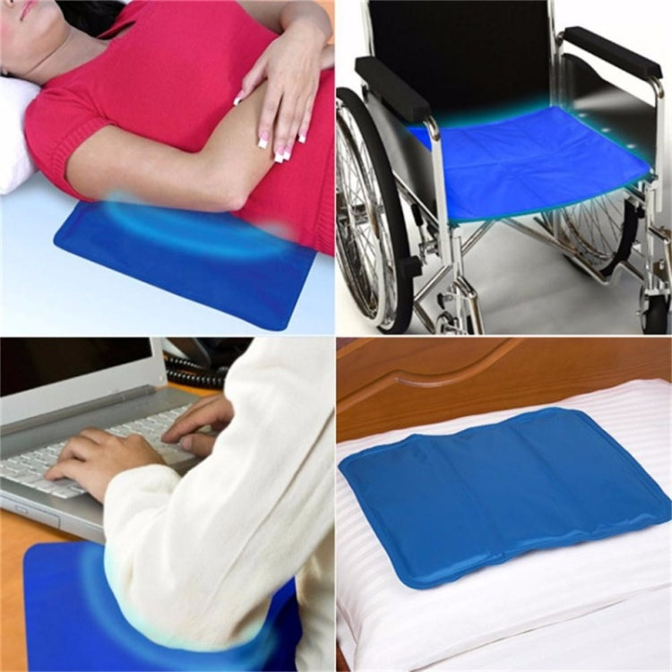 2 PCS Ice Pad Massager Therapy  Sleeping Aid Insert Chillow Pad Mat Muscle Relief Cooling Gel Pillow