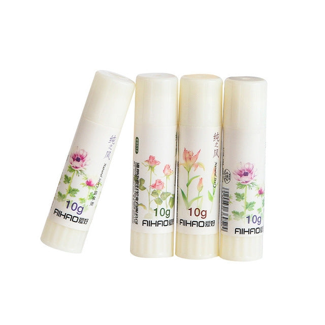 10 PCS Solid Glue Stick School Office Stationery Supply(Light Yellow)