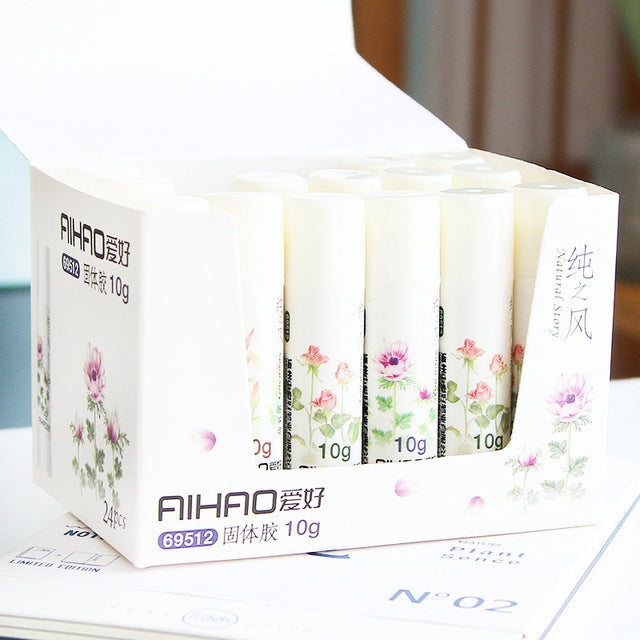 10 PCS Solid Glue Stick School Office Stationery Supply(Light Yellow)