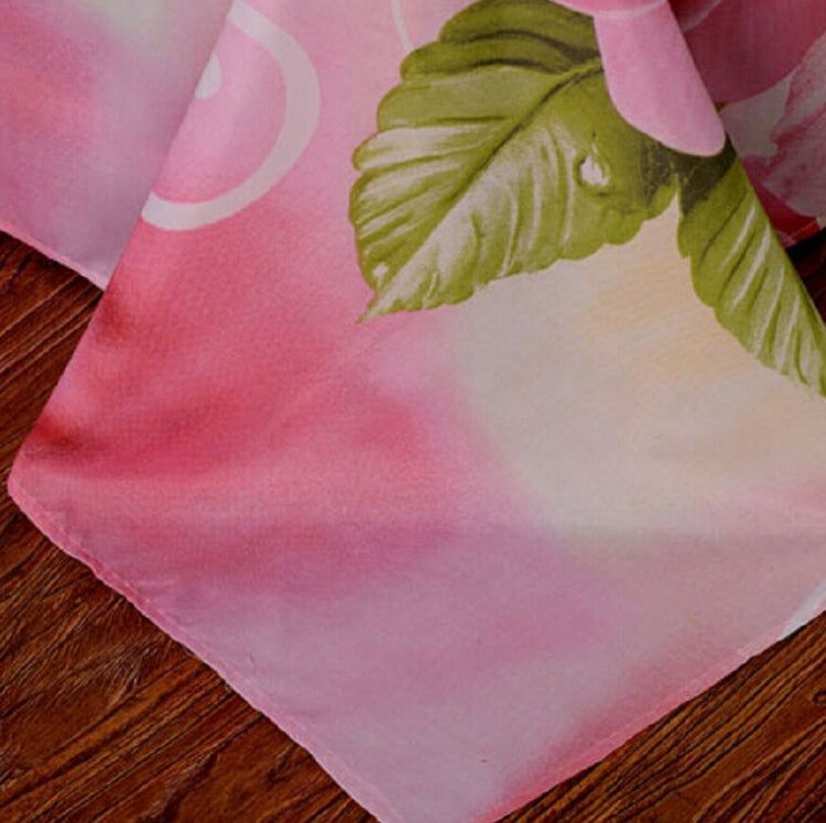 4 PCS Cotton 3D Rose Bedding Sets Soft Duvet Cover Bedsheet Pillowcase Reactive Printed Bedclothes Queen Bed