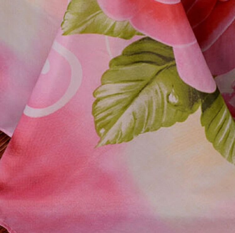 4 PCS Cotton 3D Rose Bedding Sets Soft Duvet Cover Bedsheet Pillowcase Reactive Printed Bedclothes Queen Bed