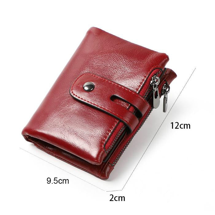 Short Wallet Zipper Clutch Ladies Purses with Coin Pocket