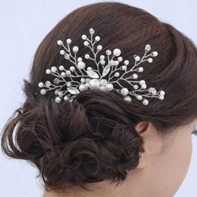 Bride Comb Wedding Handmade Pearl Bridal Women Headwear Jewelry