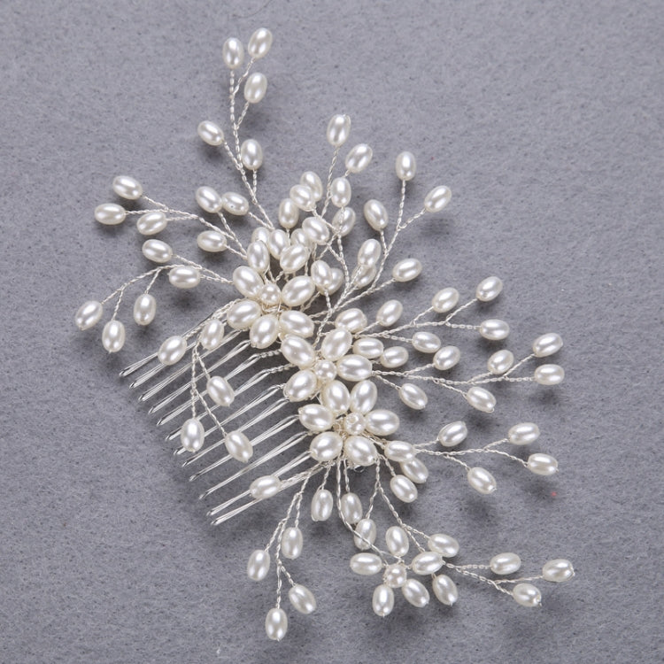 Bride Comb Wedding Handmade Pearl Bridal Women Headwear Jewelry
