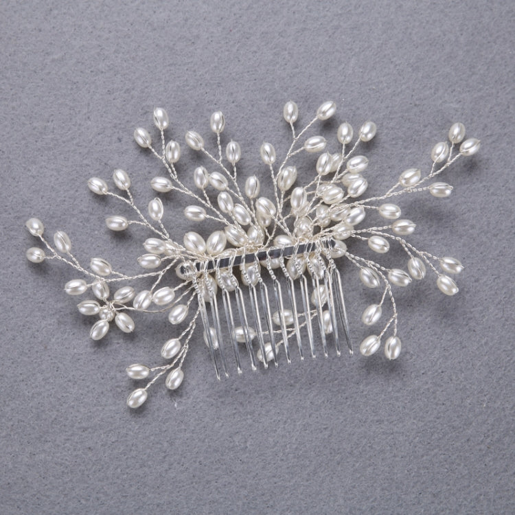 Bride Comb Wedding Handmade Pearl Bridal Women Headwear Jewelry