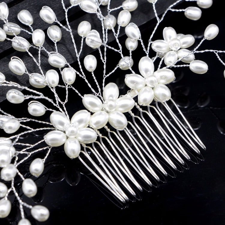 Bride Comb Wedding Handmade Pearl Bridal Women Headwear Jewelry