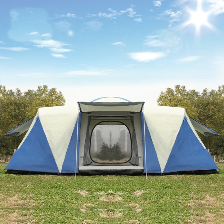 Ultralarge 8-12 Person Double Layer Waterproof Strong Camping Family Tent Carpas