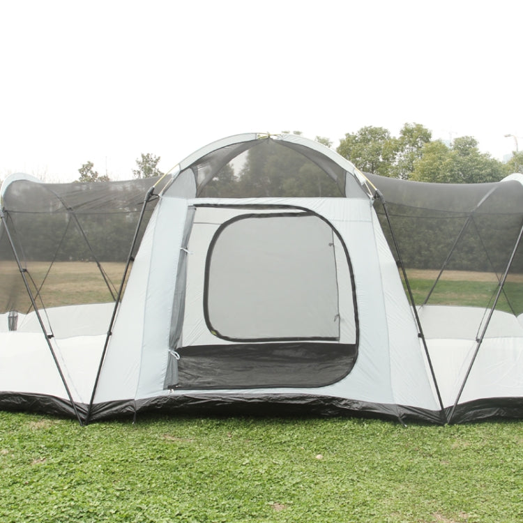 Ultralarge 8-12 Person Double Layer Waterproof Strong Camping Family Tent Carpas