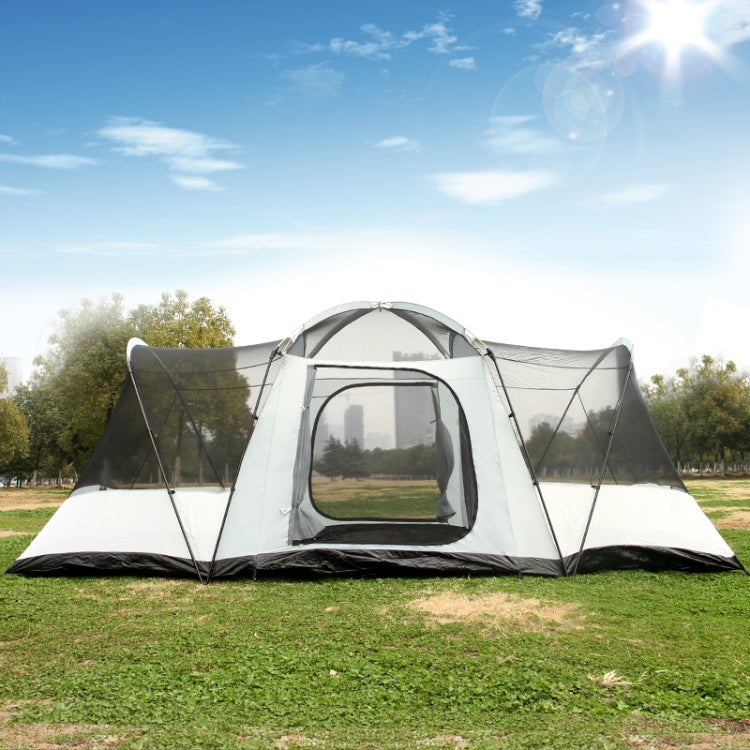 Ultralarge 8-12 Person Double Layer Waterproof Strong Camping Family Tent Carpas