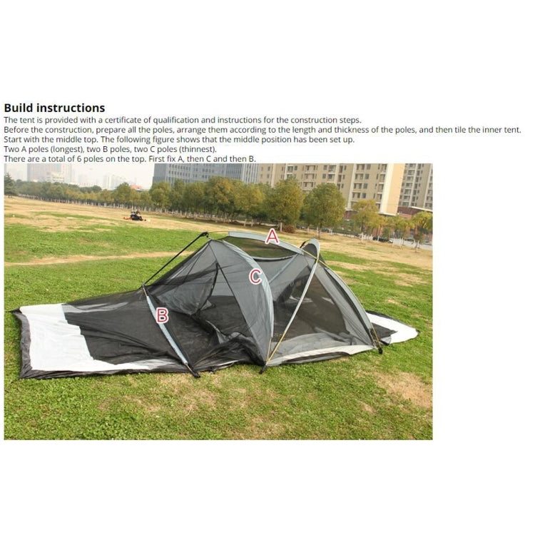 Ultralarge 8-12 Person Double Layer Waterproof Strong Camping Family Tent Carpas