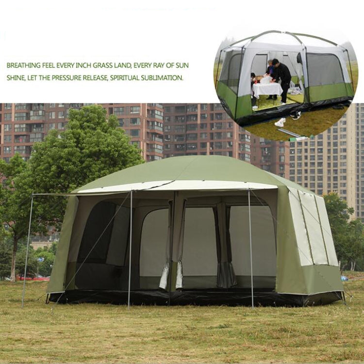 Outdoor Multi-person Double-layer Camping Rainproof Outdoor Tent